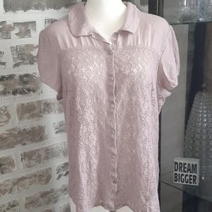 💲Van Heusen Studio Lacy Top